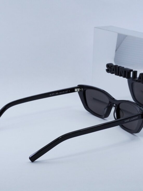 Saint Laurent SL277 009 Cat Eye Sunglasses - Black